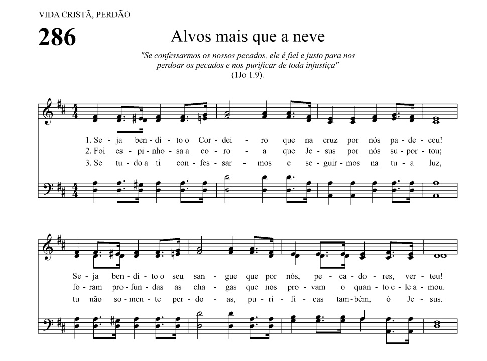 Super Partituras - Não Me Esqueci De Ti (Hinário Adventista), sem